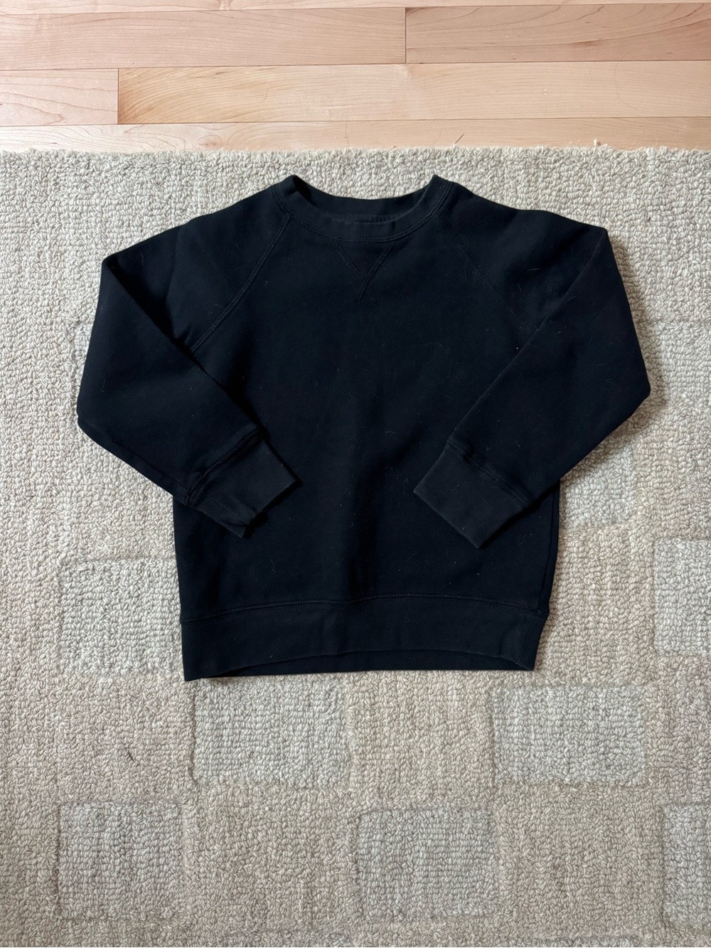 Primary Kids Black Crewneck Sweatshirt Size 6–7